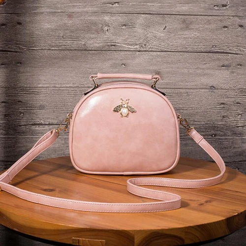pink Новая модная сумка через плечо из искусственной кожи, сумки через плечо, высокое качество, Маленькая женская сумка, Женская сумочка, кошелек - Цвет: pink