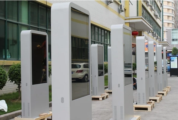 Торговый центр Плаза 55 дюймов 65 82 дюйма ПК встроенный WIFI двухсторонний двойной