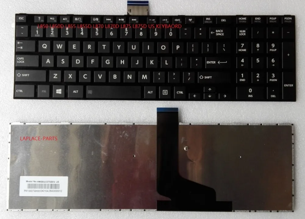 Новая Оригинальная клавиатура US для Toshiba L850 L855 L870 L875 HMB8103TSB01|for toshiba|keyboard toshibatoshiba l850