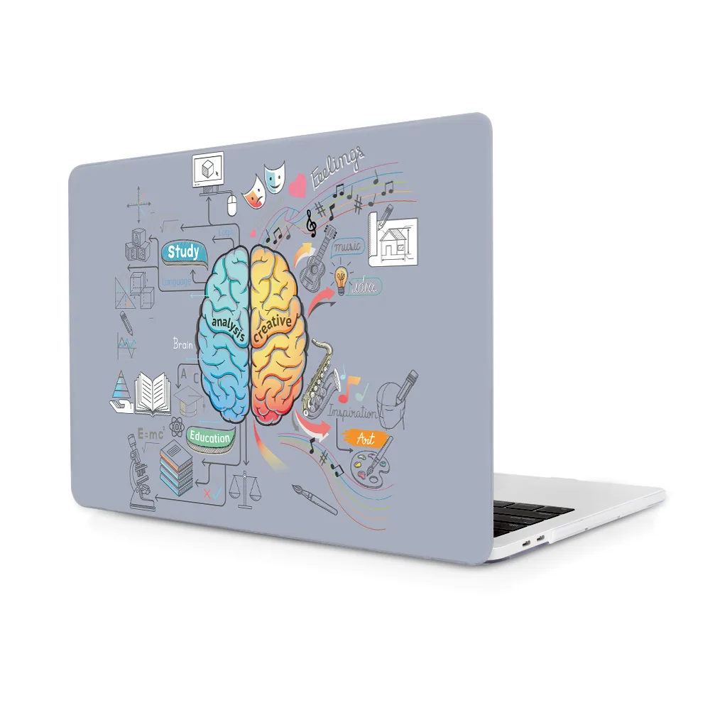 A269 Для Macbook 12 Air 13 A1932 A1466 Pro retina 13 15 случай уникальный левый и правый мозг Пластик Футляр Pro 13 15 Touch bar - Цвет: A269