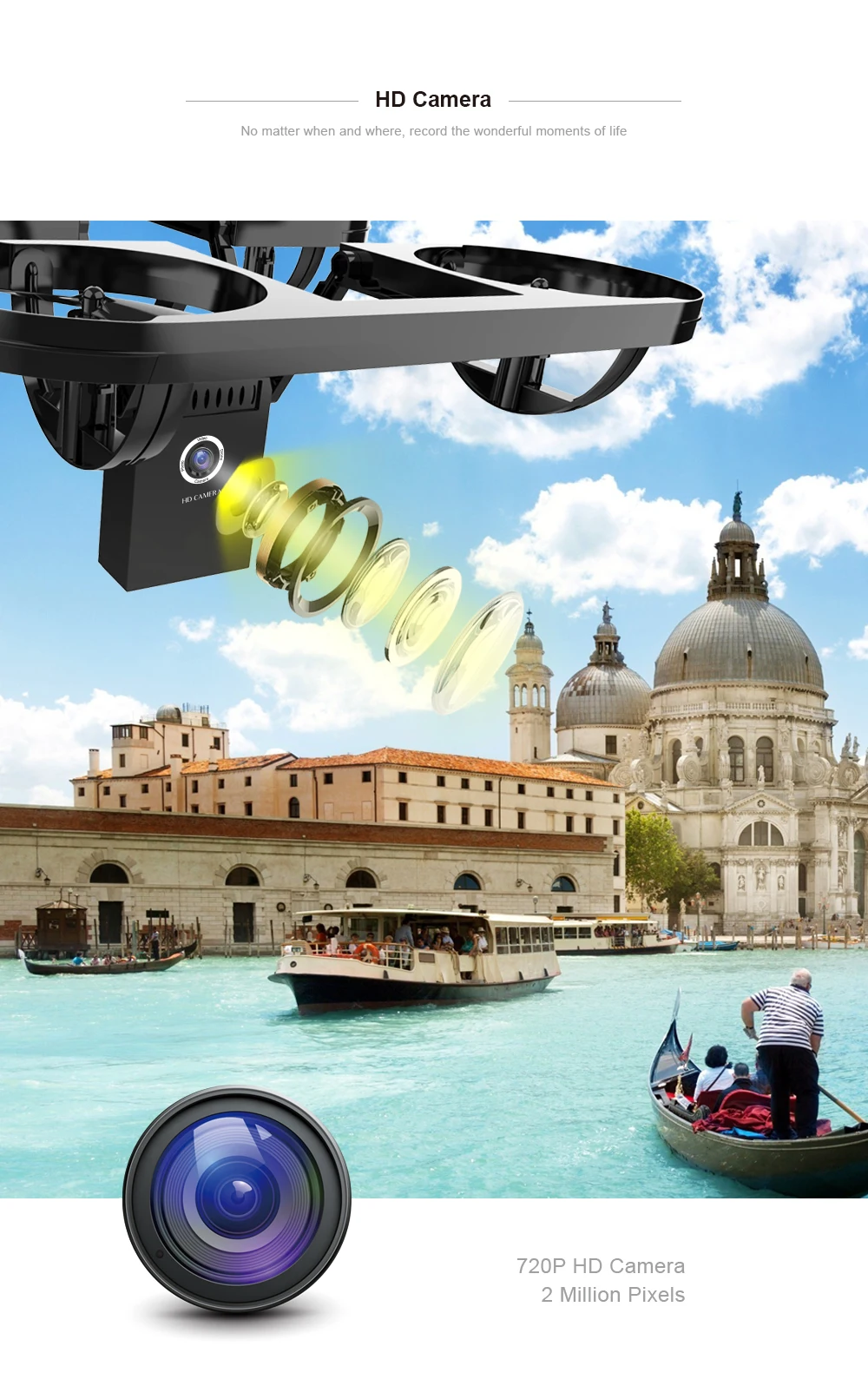 Мини-Дрон TY6 складной вертолет карманная высота 2,4G 4CH RC Дрон Wifi FPV 720P HD камера RC Квадрокоптер 3D переворачивает рулоны