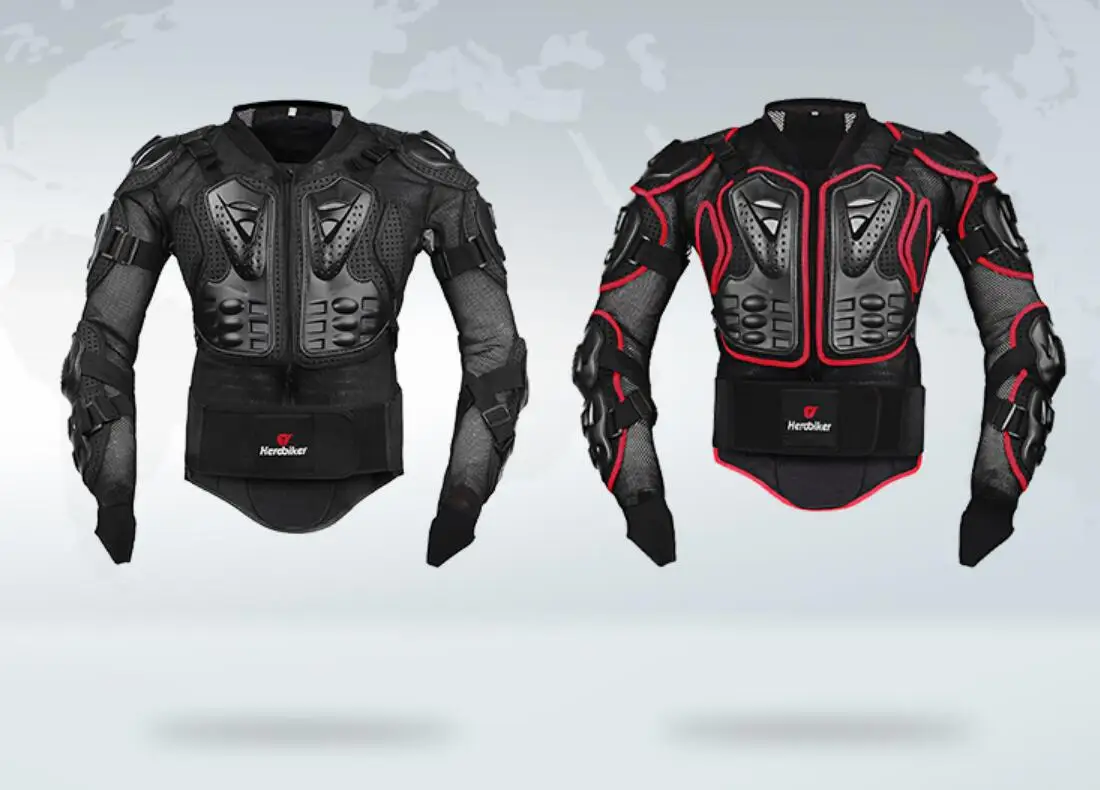 HEROBIKER мотоциклетная куртка мужская полный корпус мотоциклетная Броня мотокросса Защитное снаряжение мотоциклетная Защита 2 шт костюмы