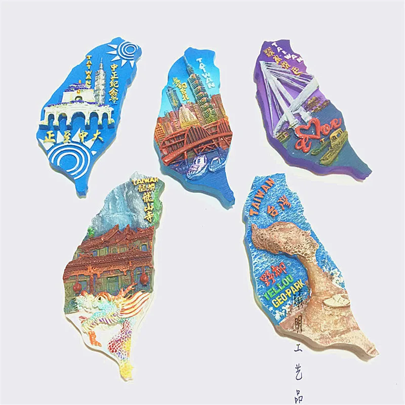 Новое поступление 5 шт./лот китайские сувениры тайваньские магниты на