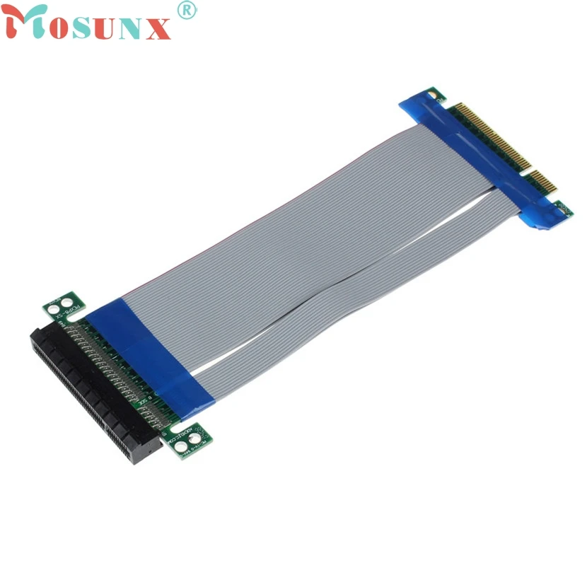 Mosunx Mecall PCI E Express 8X Riser Card удлинитель гибкий шнур ленточный кабель|riser card|flexible ribbon