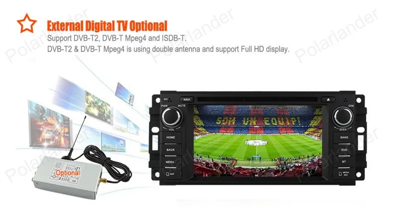 Четырехъядерный Android 4 автомобильный DVD GPS Мультимедиа стерео радио плеер для Jeep