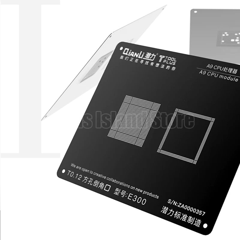 

IPHONE 5S/6/6S/7/7P/8/8P A7 A8 A9 A10 A11 CPU module Modular tin planting network Black Repair steel net