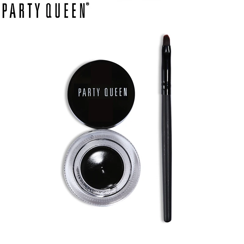 Брендовая матовая подводка для глаз Party Queen гелевая водостойкая черная