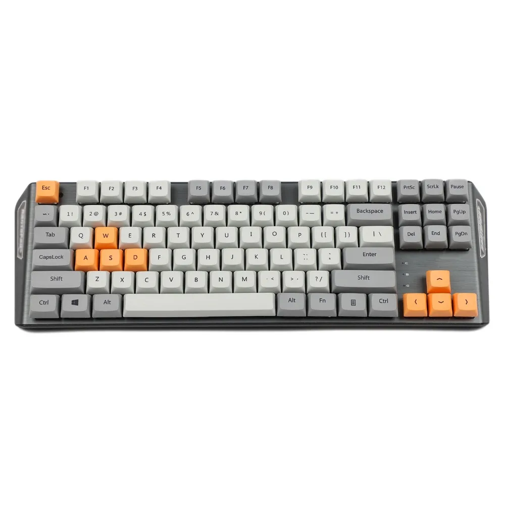 Новое поступление XDA 87 ANSI серая оранжевая Смешанная клавиатура лотоса краситель