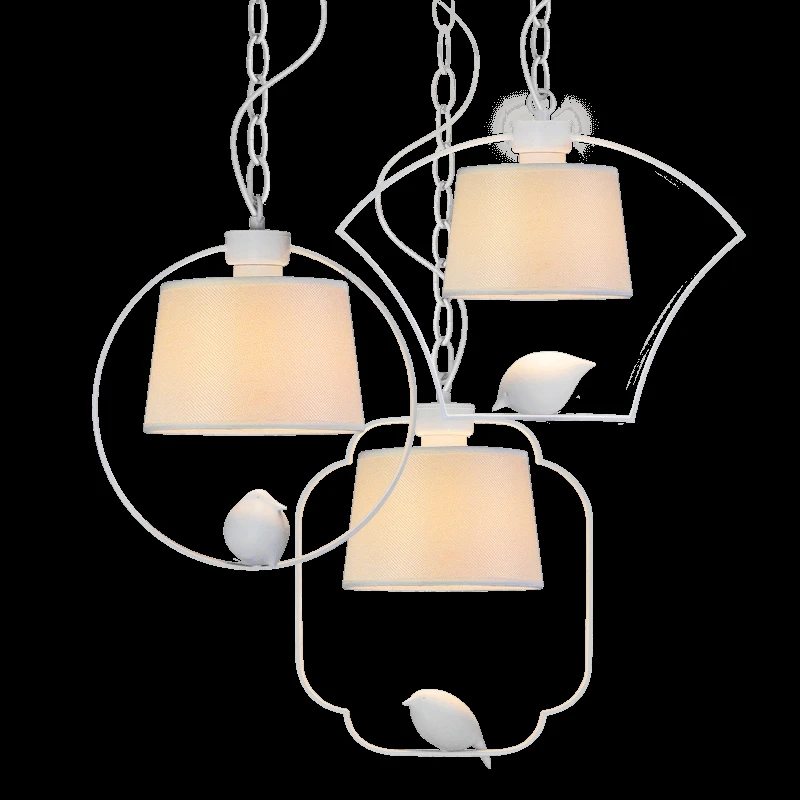 современная птица висит лампа бежевый оттенок Новый китайский стиль Спальня