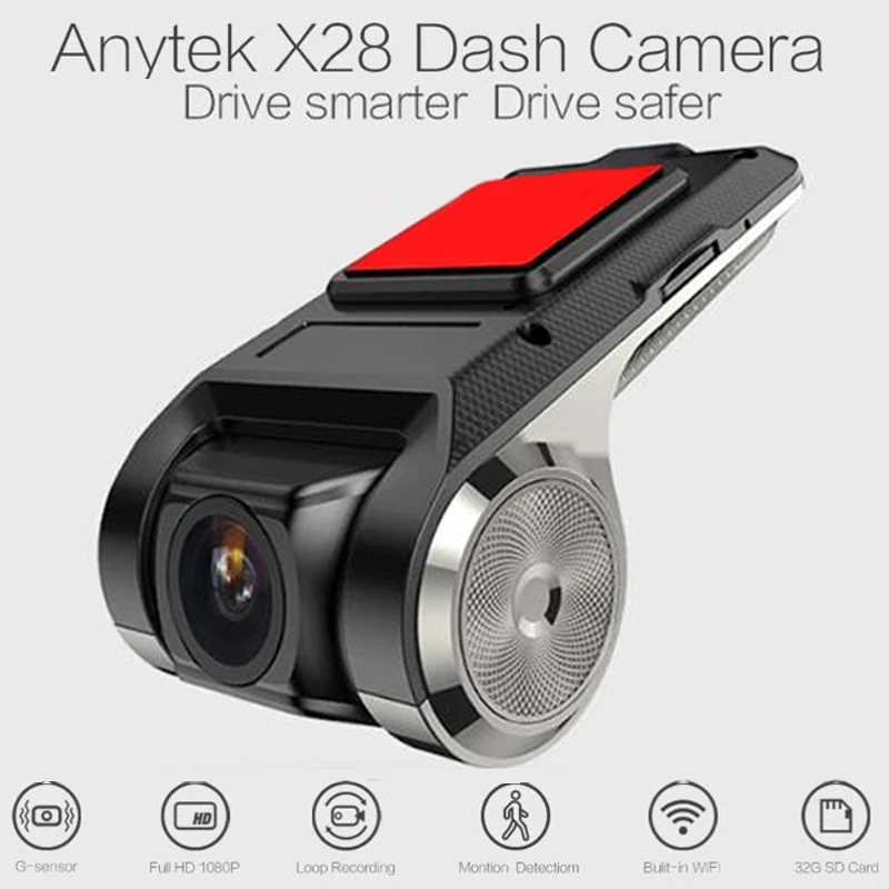 Автомобильная мини камера anyket X28 1080P HD Видеорегистраторы для автомобилей Камера