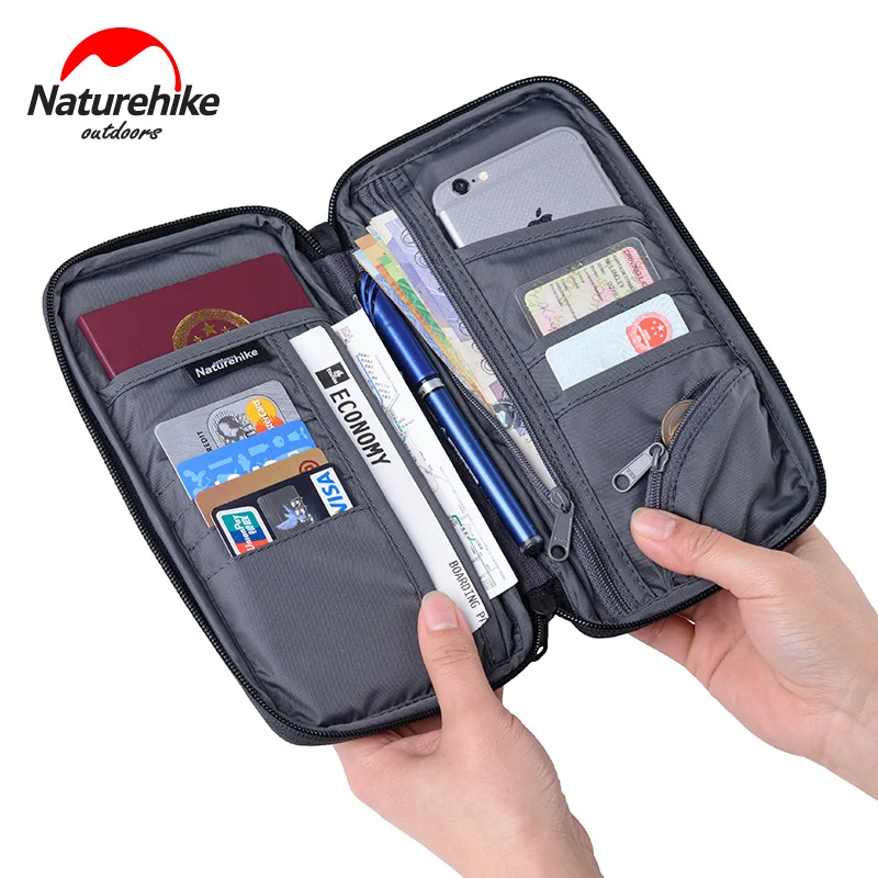 Naturehike унисекс мульти-функциональная сумка для Cash Passport карты путешествия Пеший Туризм Спортивные Водонепроницаемый сумки NH17C001-B