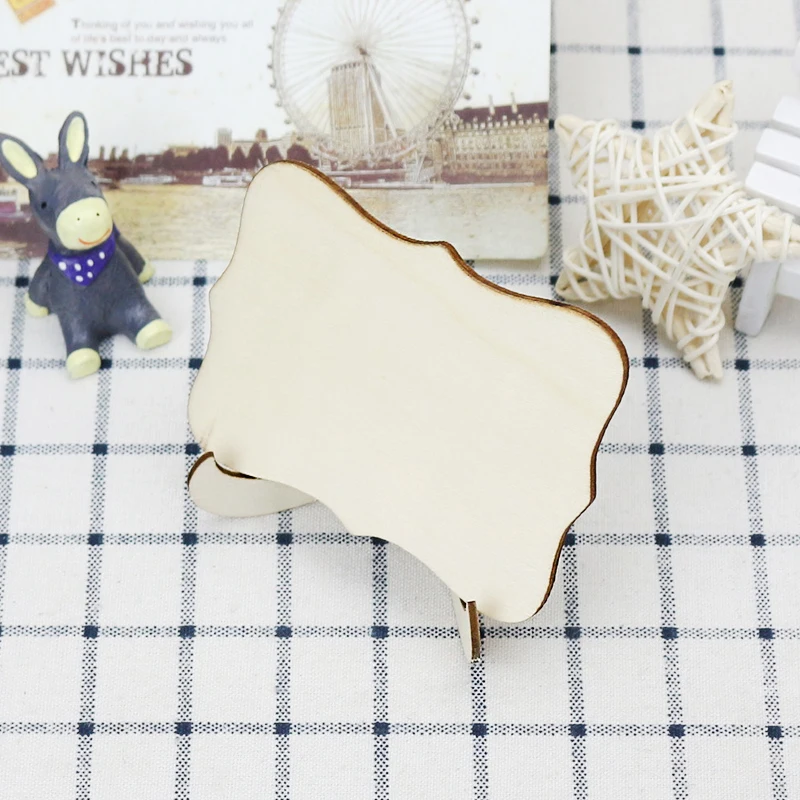 2 шт./компл. мини доски деревянные прямоугольные для сообщений Двухсторонняя