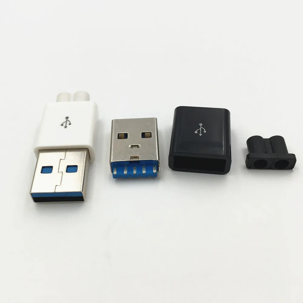 10 комплектов DIY USB 3 0 A Папа 4 штырька тип сварки гнездо в 1 разъем паяльный адаптер
