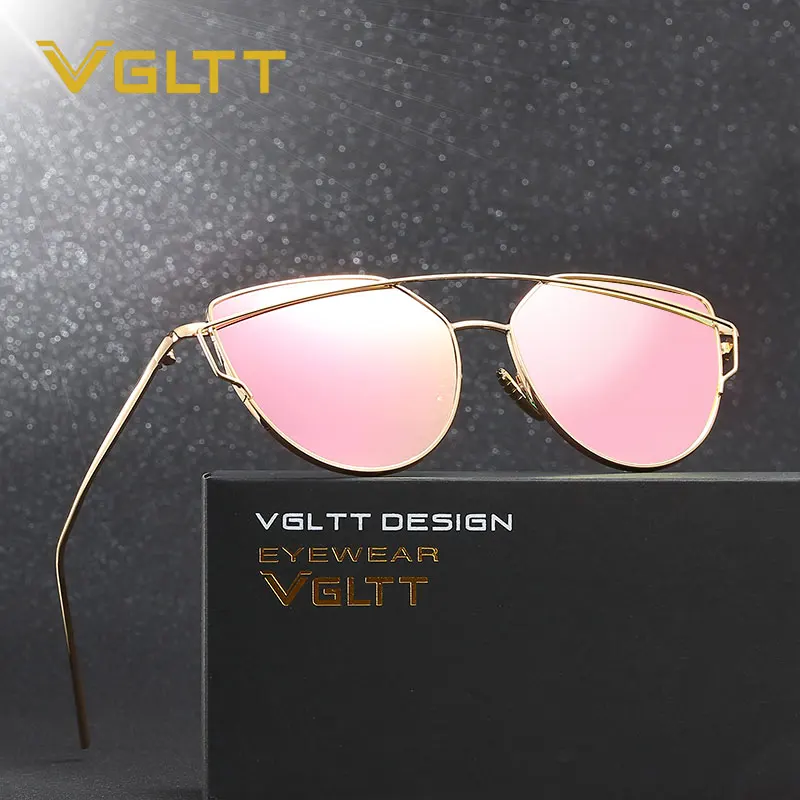 Vgltt кошачий глаз Для женщин Солнцезащитные очки для 2016 Новинка бренд Дизайн