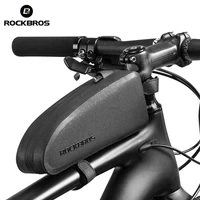 rockbros waterproof bicycle bike bags rainproof cycling bag mtb road bicycle top front tube frame pannier black bike accessories