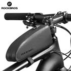 Сумка велосипедная Водонепроницаемая ROCKBROS, черная сумка для горных велосипедов с верхней рамой на трубу передней рамы, велосипедные аксессуары
