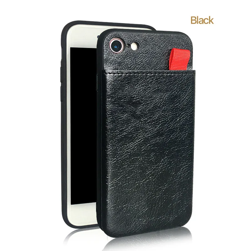 Black Роскошный кожаный чехол LUPHIE для iPhone X XS Max XR 8 7 6S Plus чехол s держатель для карт кожаный чехол для iPhone 11 Pro max чехол - Цвет: Black