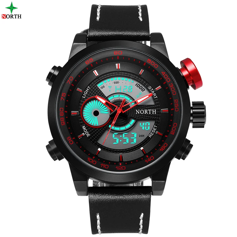 Montre Homme Цифровой светодиодный часы Для мужчин аналоговые цифровые Лидирующий