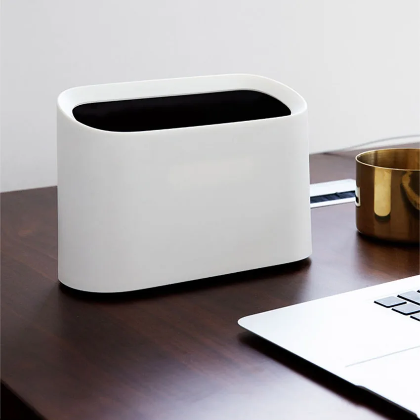Plastic Mini Small Trash Can Desktop Garbage Bin Waste Rubbish Dustbin For Home Bins Household Cleaning | Дом и сад
