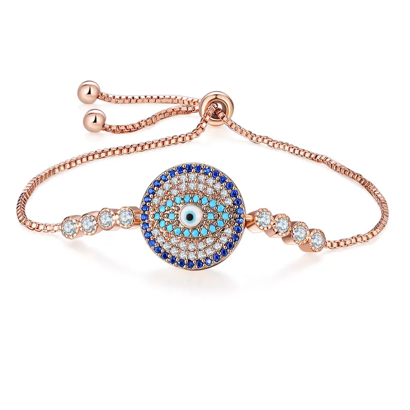 Yabel Высокое качество циркон сплав камень Браслеты Кристалл Дьявола Глаз