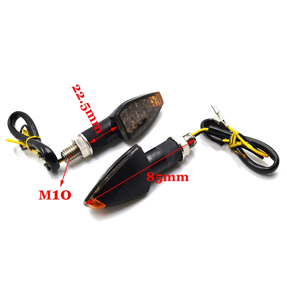 4 шт./компл. Светодиодная лампа для мотоцикла с дымовым сигналом поворота