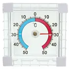 Портативный квадратный настенный термометр ZEAST для помещений и улицы, инструменты для измерения температуры, синие и красные весы, легкое видение