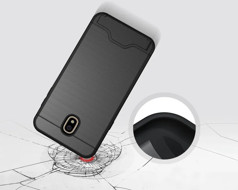 Чехол для samsung Galaxy S9 Plus, A8 Plus, J3, J7, чехол с подставкой и держателем, скрытый слот для карт, чехол для телефона, матовый чехол, Capa