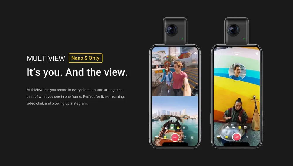 Insta360 Nano S камера 4 K 360 VR для iphone X iphone 8 iphone 7 экшн подводная камера водонепроницаемый шлем Cam