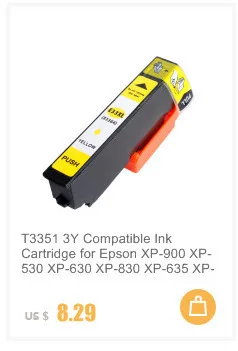 5 шт. 3351XL чернильный картридж совместим с Epson XP-530 XP-630 XP-830 XP-635 XP-540 XP-640 XP-645