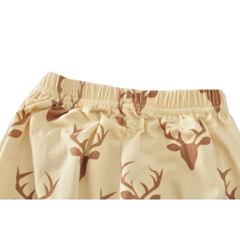 Детские штаны рождественские спортивные с оленями для мальчиков и девочек 2017