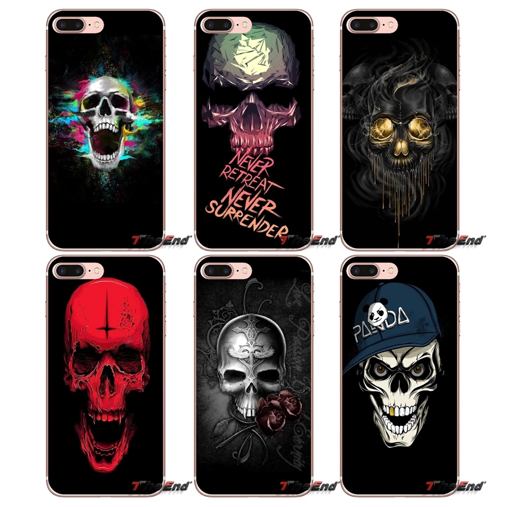 Прозрачные чехлы из ТПУ с черепом вампира для iPhone X 4 4S 5 5S 5C SE 6 6S 7 8 Plus Samsung Galaxy J1 J3 J5 J7