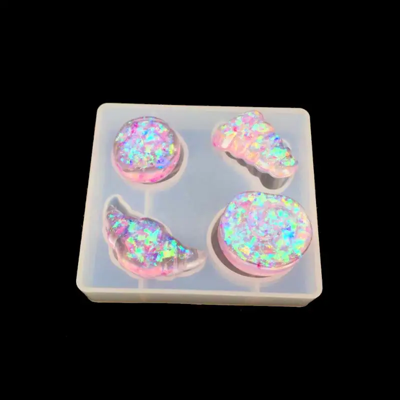 Блестящая силиконовая форма Макаруны из эпоксидной смолы Десертные Кабошоны