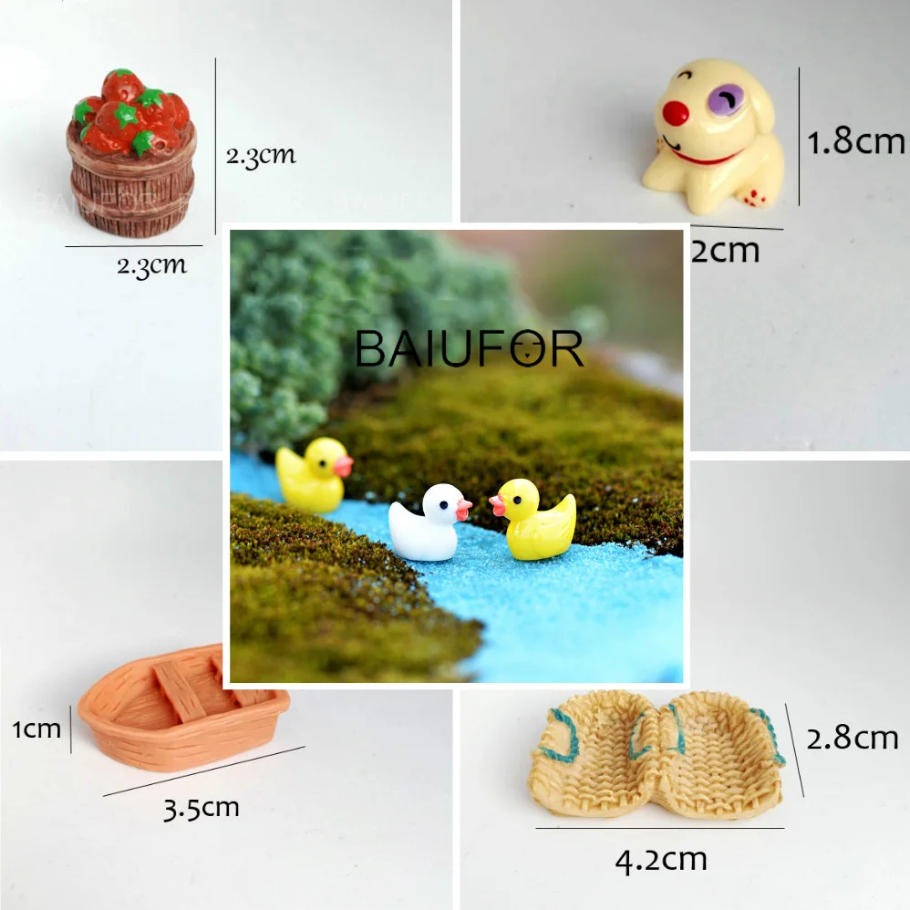 BAIUFOR миниатюрные коллекции Сказочный декор для сада пейзаж из мха аксессуары diy