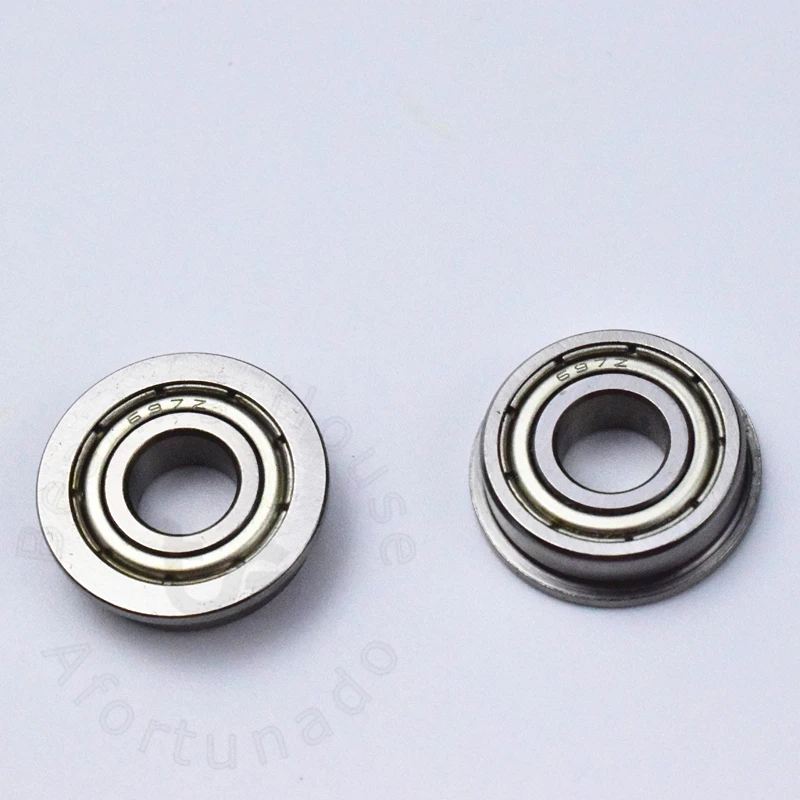 F697ZZ 7*17(19)* 5 мм 10 шт. подшипники фланцевые 697 F697Z подшипник с глубоким желобом из