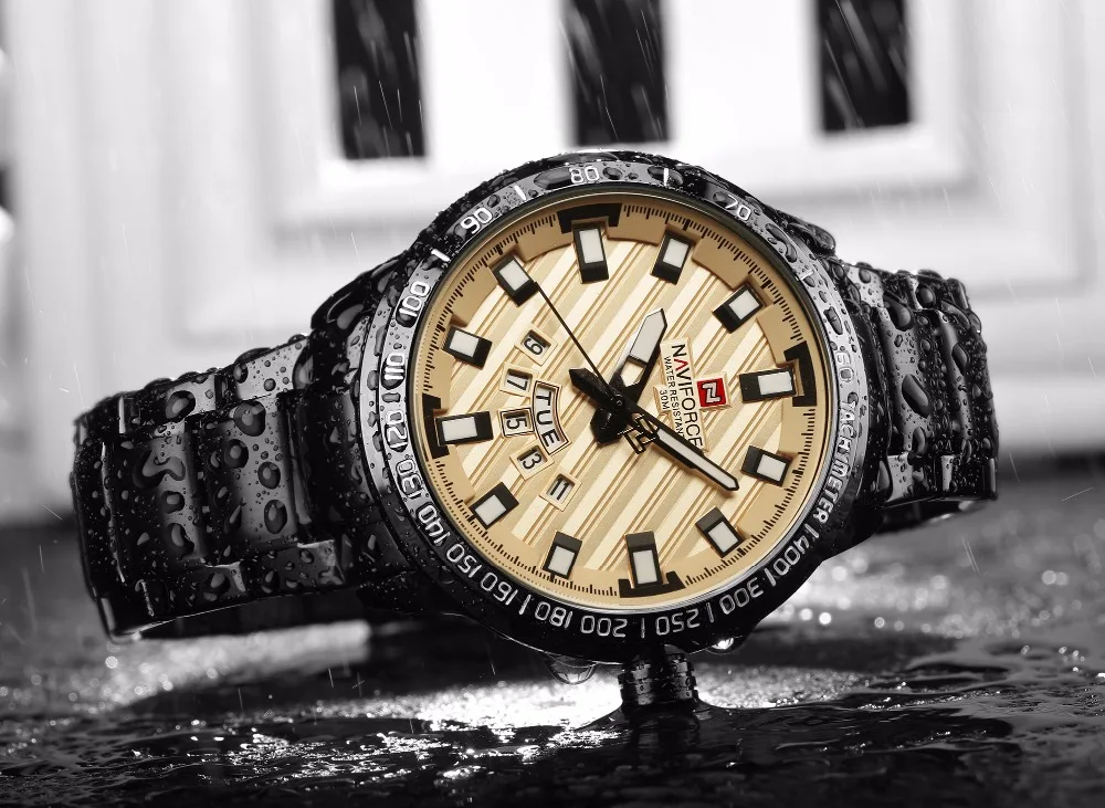 NAVIFORCE Роскошные Брендовые спортивные часы для мужчин Стальные кварцевые часы мужские водонепроницаемые часы мужские наручные часы relogio masculino