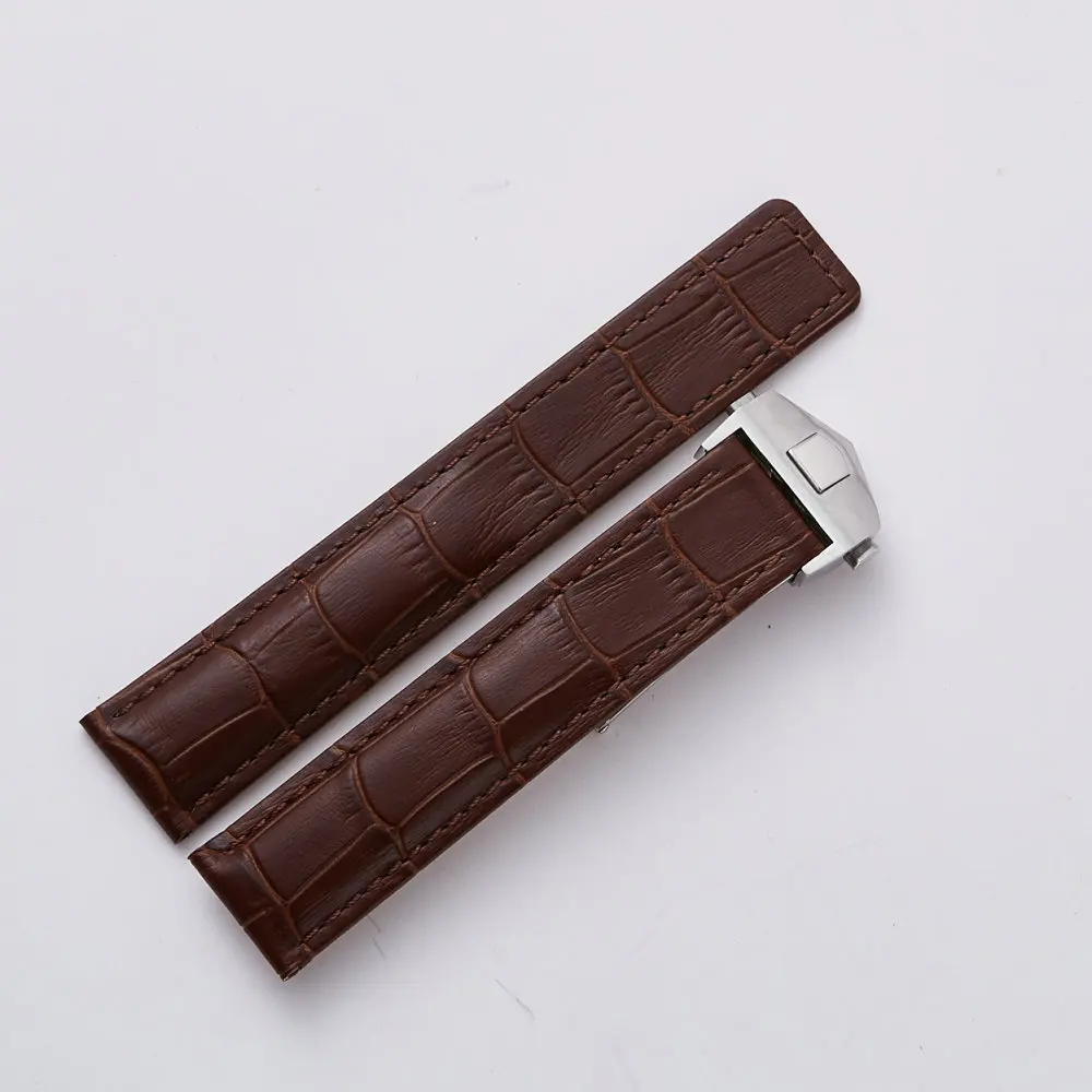 Высокое Качество ремешок для часов TAG Heuer натуральная кожа черный синий