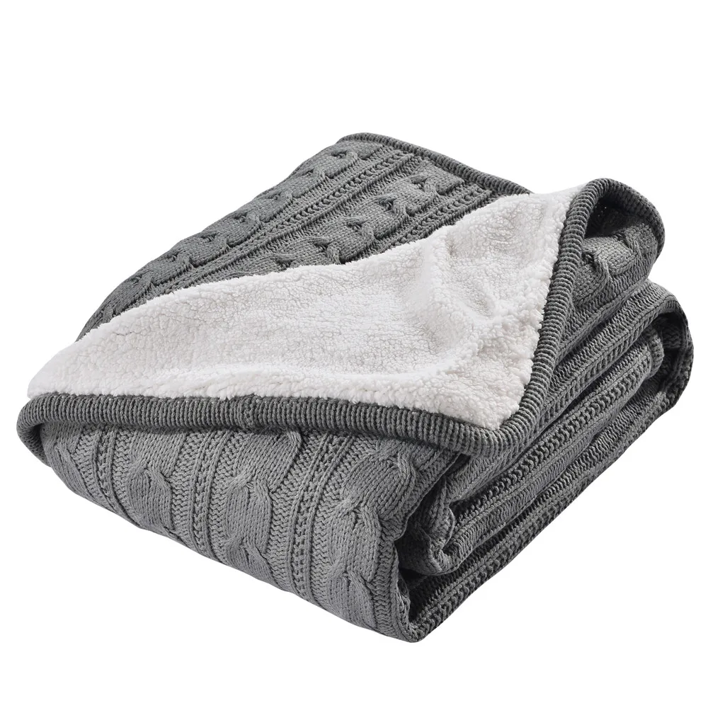 Naturelife одеяло на искусственном меху теплый мягкий флис s двойной слой бросок диван