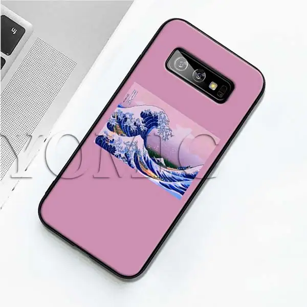 005 Черный силиконовый чехол Hokusai The Great Wave для samsung Galaxy S10 S10e S8 S9 Plus S7 A40 A50 A70 Note 8 9 мягкий чехол - Цвет: 005