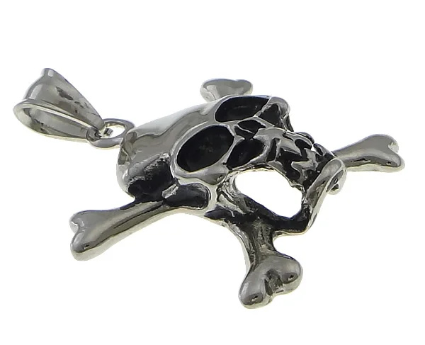 Free shipping!!!Stainless Steel Skull Pendants Cheap Jewelry Wholesale 316 Stainless blacken 30x32x9mm | Украшения и аксессуары