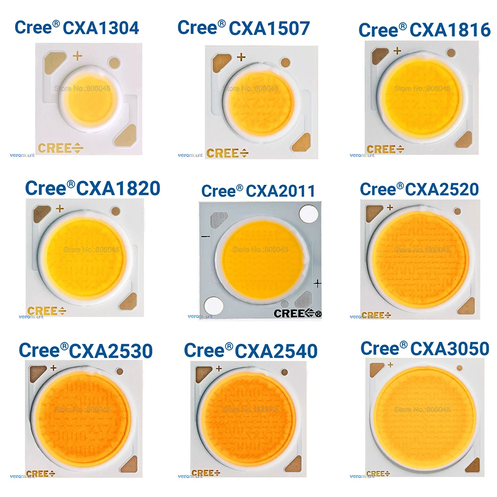 Чип диод Cree CXA1304 CXA1507 CXA1816 CXA1820 CXA2011 CXA2520 CXA2530 CXA2540 CXA3050 нейтральный белый теплый
