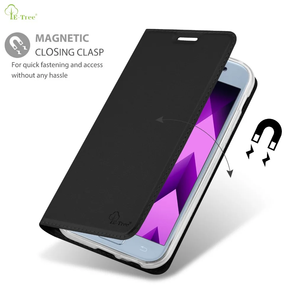 Для Samsung Galaxy A5 2017 матовая кожа флип Бумажник карты Телефон Чехол|case cover|for samsung