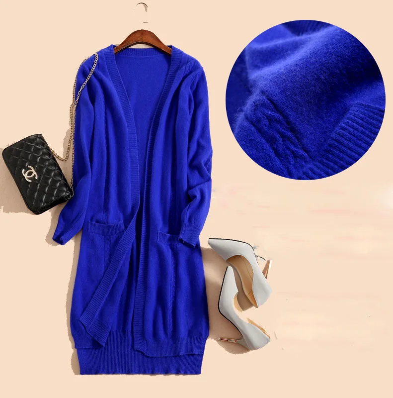 Оригинальный высококачественный кашемировый свитер на заказ кардиган пальто