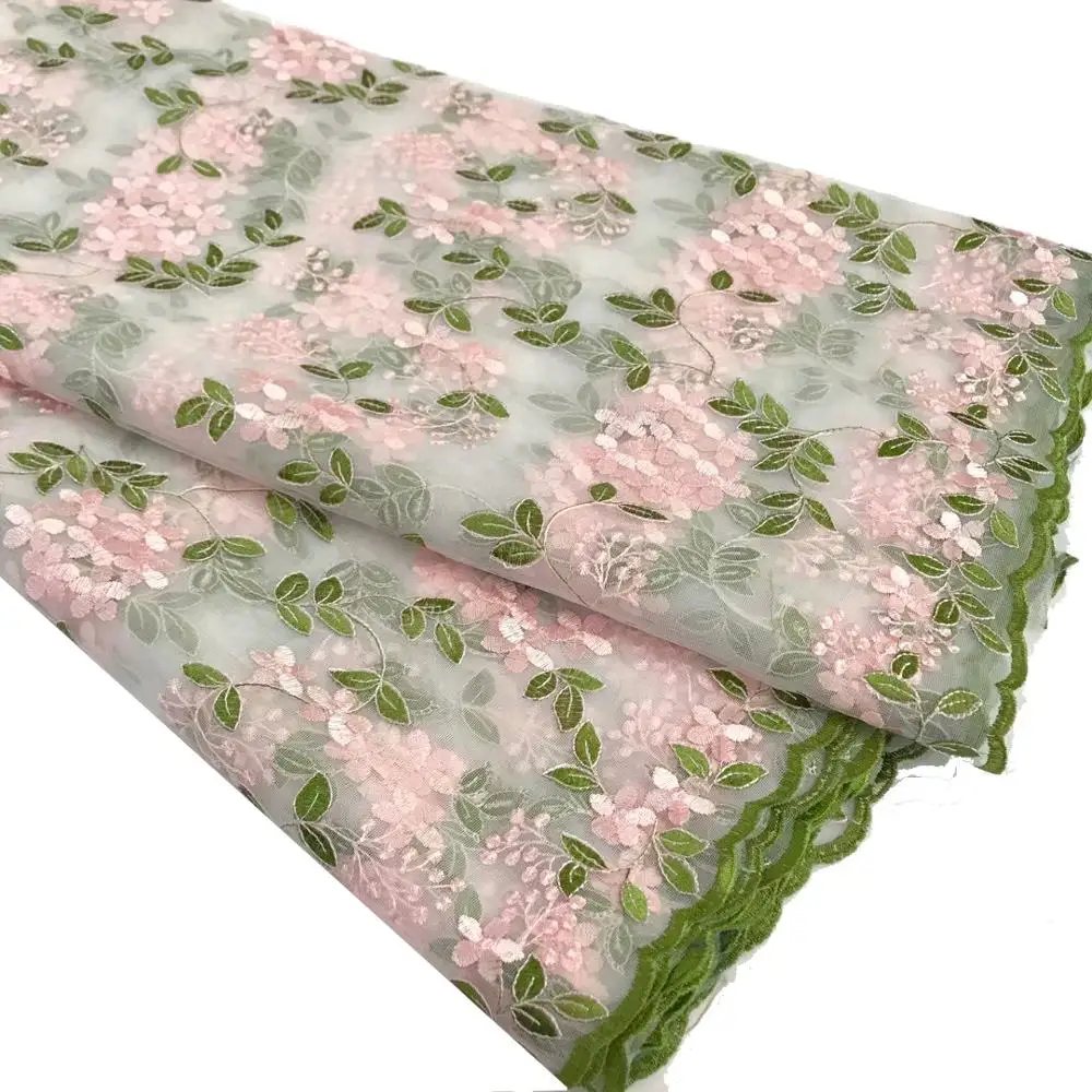 Кружевная ткань в нигерийском стиле французский сетчатый кружевной материал