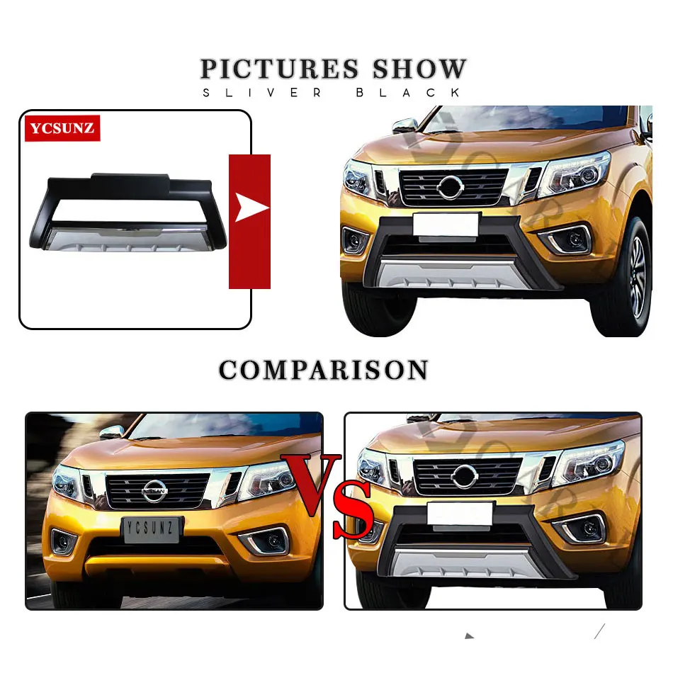 Передний обвес для Nissan Navara Frontier передний бампер для Nissan Navara бампер для nissan np300 d23- Ycsunz