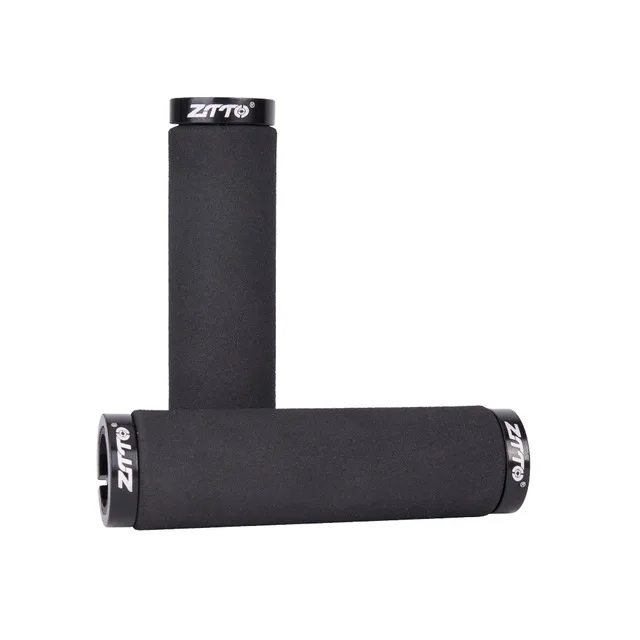 black ZTTO 1 пара MTB велосипедная губка прочная ударопрочная противоскользящая ручка Складная велосипедная неподвижная передача BMX с барной вилкой AG36bike запчасти - Цвет: black