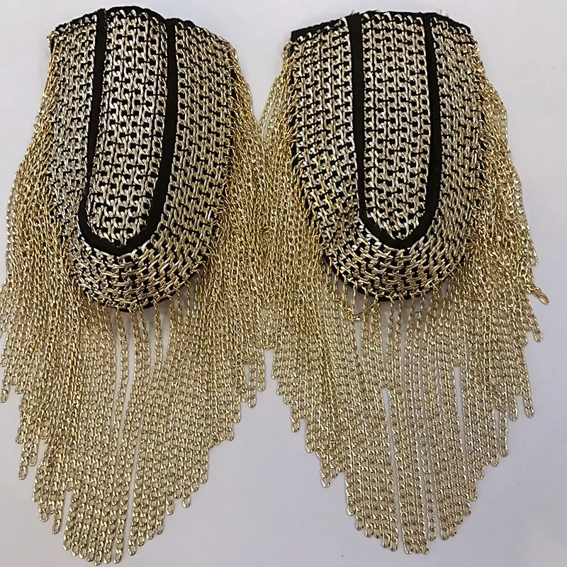Аксессуары для представлений большая эполетка с бахромой hombro bijoux винтажное