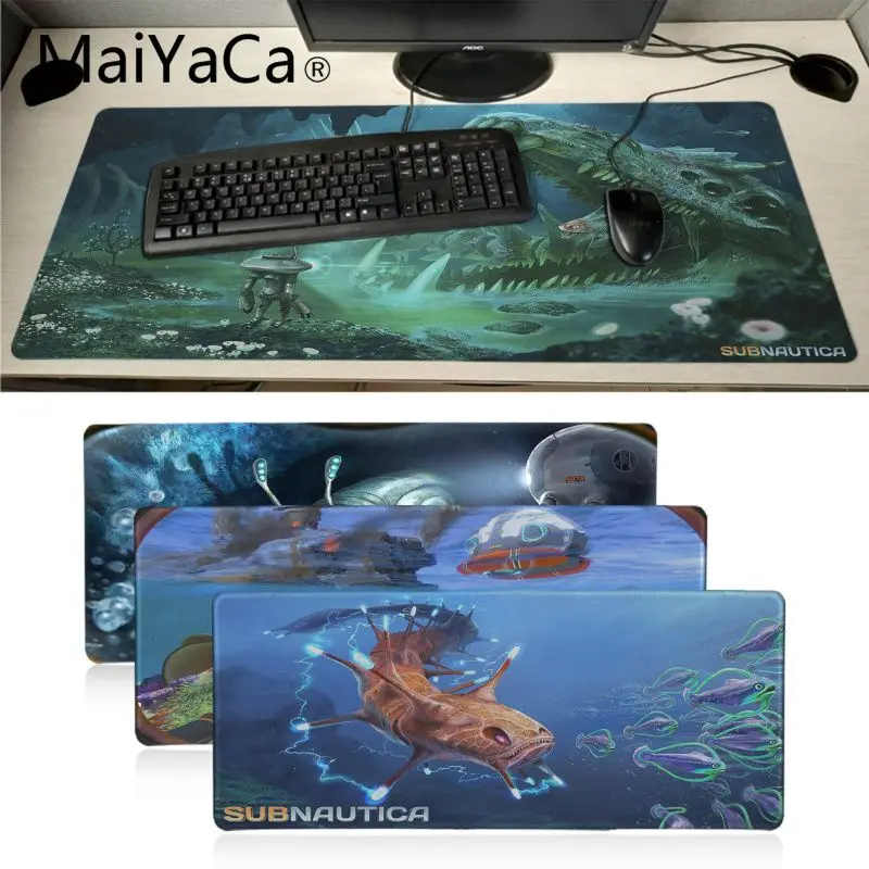 Maiyaca Subnautica game mouse pad gamer play mats Large Lockedge alfombrilla gaming Mouse PC Computer mat | Компьютеры и офис
