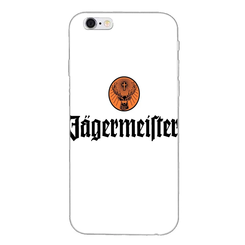 Jagermeister тонкий силиконовый мягкий ТПУ чехол для телефона iPhone X 8plus 7 7plus 6 6s plus 5 5s 5c SE 4