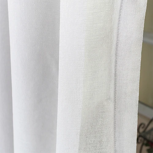 Solid Tulle LOZUJOJU 1 шт. вышивка Европейский отвесный шторы для спальни окна тюль цветочный дизайн элегантный все матч белая нить ткань - Цвет: Solid Tulle