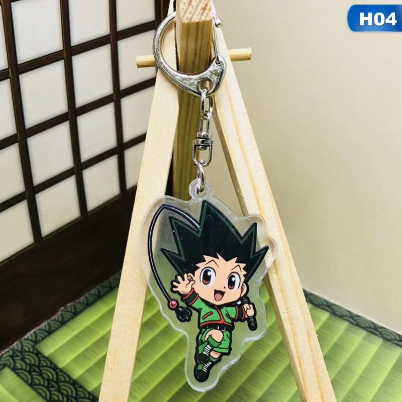 4 Охотник х Охотник аниме Killua Zoldyck Kurapika брелки двусторонний брелок косплей акриловый кулон брелок - Цвет: 4